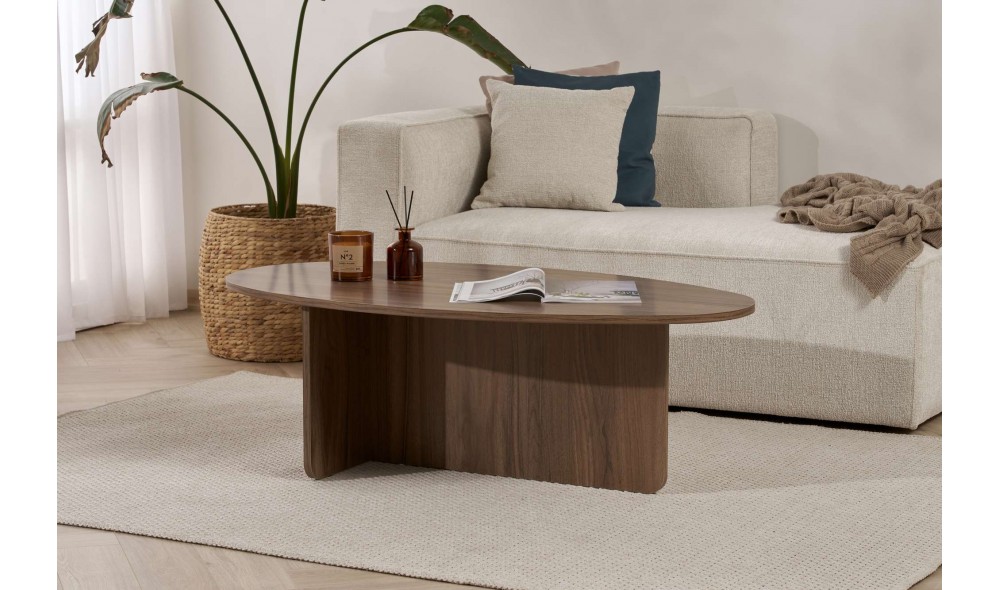 Masuta de cafea, Orba - Venezia Walnut, 120 x 40 x 65 cm