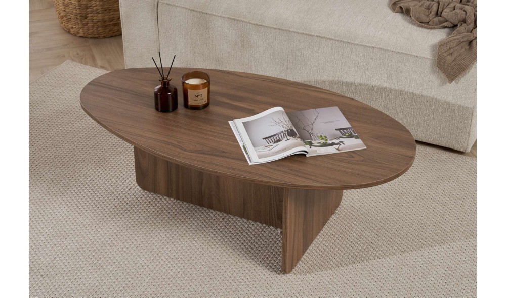 Masuta de cafea, Orba - Venezia Walnut, 120 x 40 x 65 cm