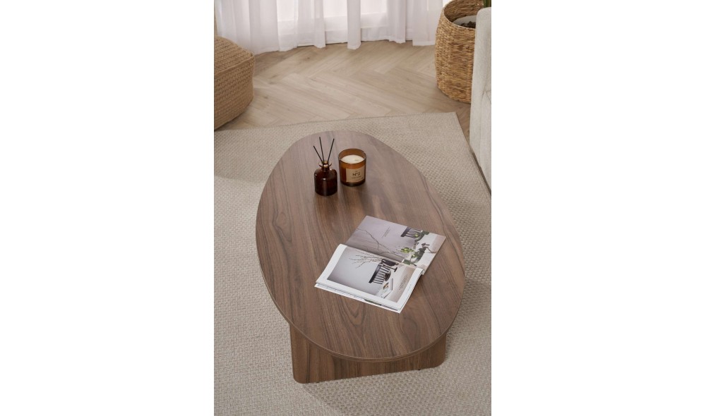 Masuta de cafea, Orba - Venezia Walnut, 120 x 40 x 65 cm