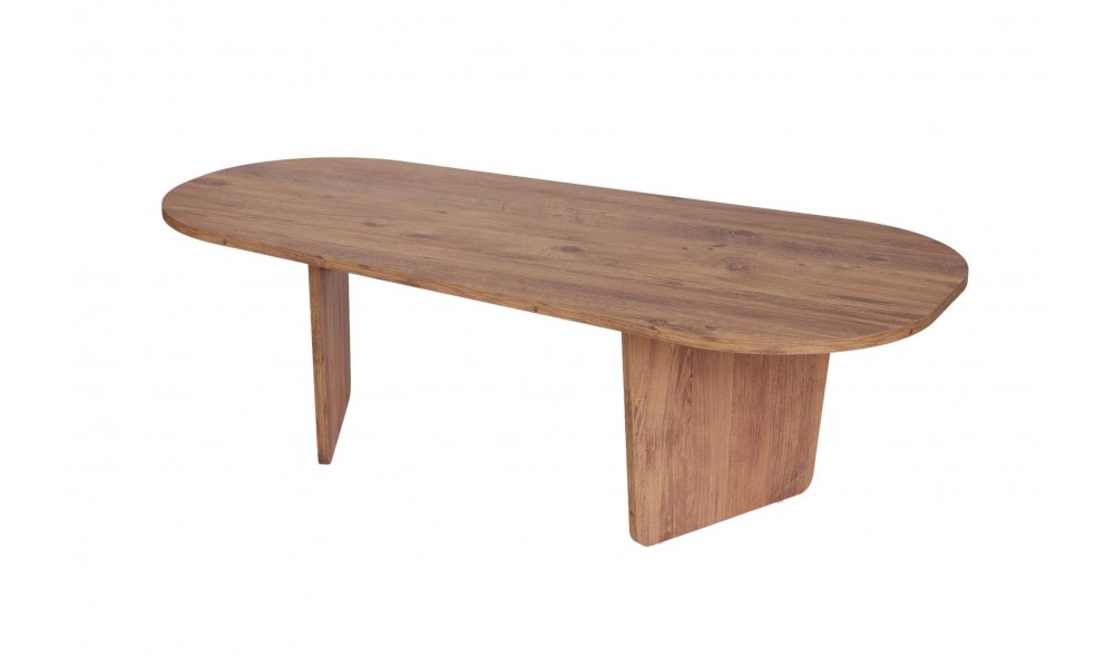 Masuta de cafea, Ovalis - Atlantic Pine, 130 x 40 x 65 cm