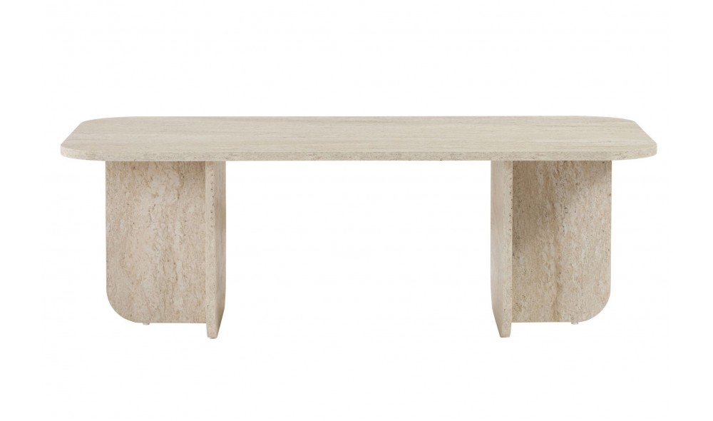 Masuta de cafea, Akira - Travertine, 120 x 41 x 60 cm