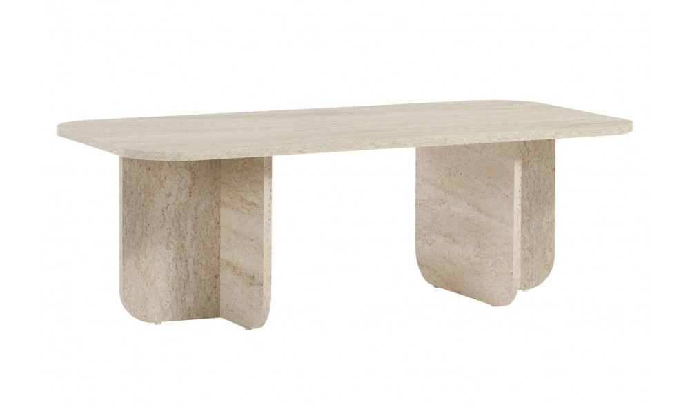 Masuta de cafea, Akira - Travertine, 120 x 41 x 60 cm