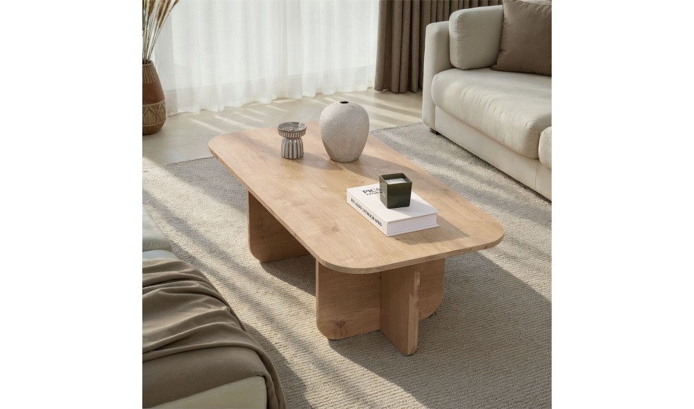 Masuta de cafea, Akira - Sapphire Oak, 120 x 41 x 60 cm