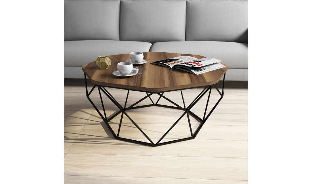 Masuta de cafea Diamant - Nuc 90 x 38 x 90 cm