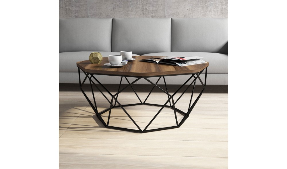 Masuta de cafea Diamant - Nuc 90 x 38 x 90 cm