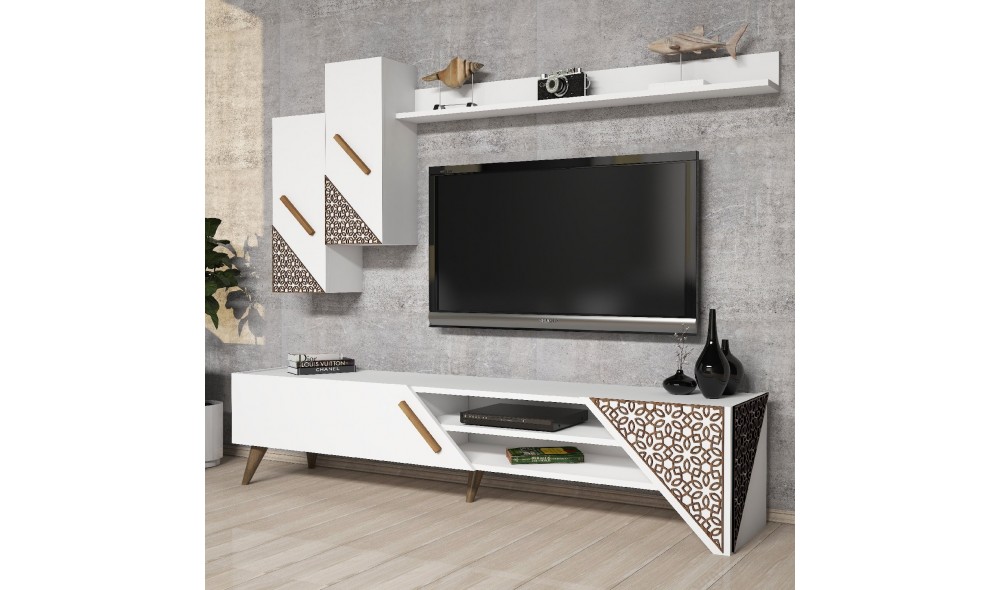 Unitate TV Beril - Alb 180 x 40 x 37 cm