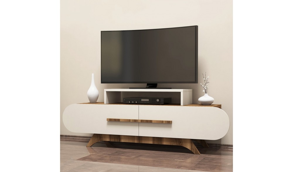 Suport TV Trandafir - Nuc, Smantana 145 x 49 x 36 cm