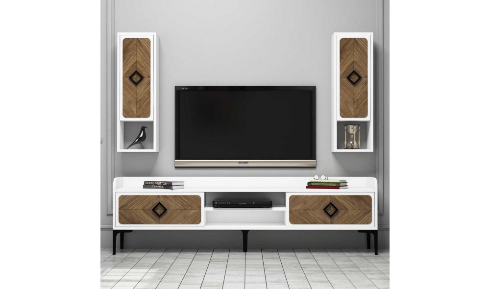 Unitate TV Samba - Alb 180 x 52 x 35 cm