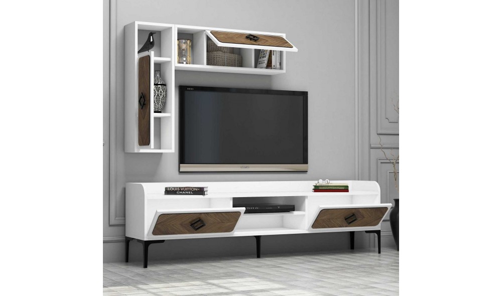 Unitate TV Samba - Alb 180 x 52 x 35 cm