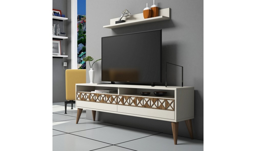 Unitate TV Linie - Crema 150 x 50 x 30 cm