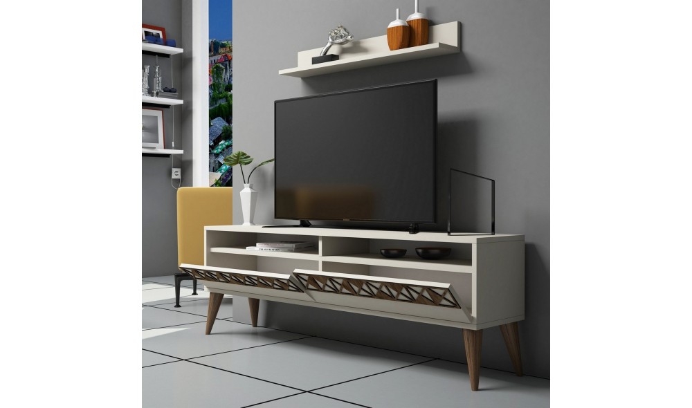 Unitate TV Linie - Crema 150 x 50 x 30 cm