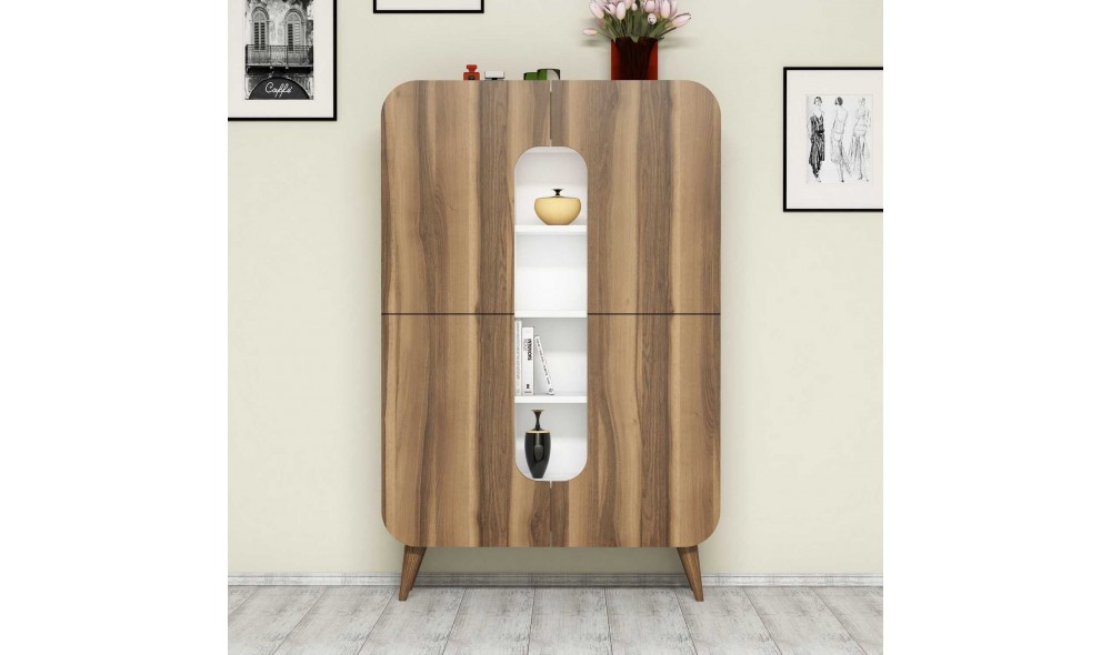 Comoda multifunctional Al meu - Nuc, Alb 93 x 144 x 31 cm