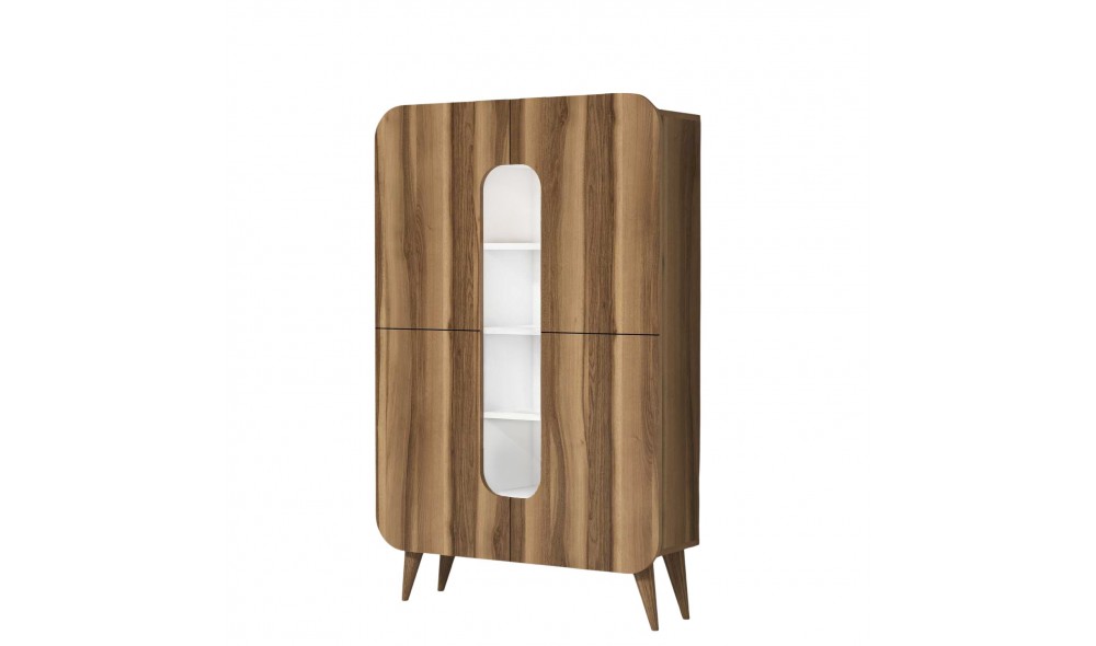 Comoda multifunctional Al meu - Nuc, Alb 93 x 144 x 31 cm