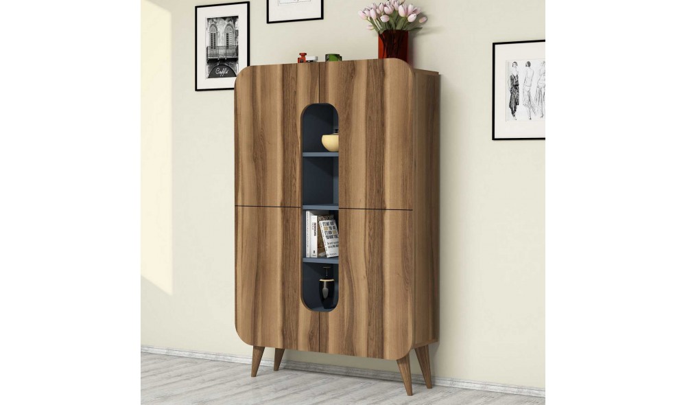 Comoda multifunctional Al meu - Nuc, Albastru 93 x 144 x 31 cm