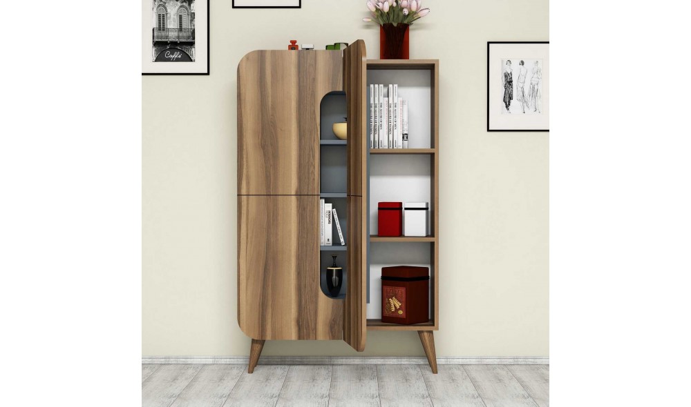 Comoda multifunctional Al meu - Nuc, Albastru 93 x 144 x 31 cm