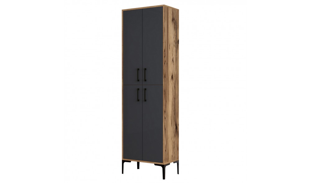 Comoda multifunctional Berlin A - Nuc, Antracit 60 x 200 x 35 cm