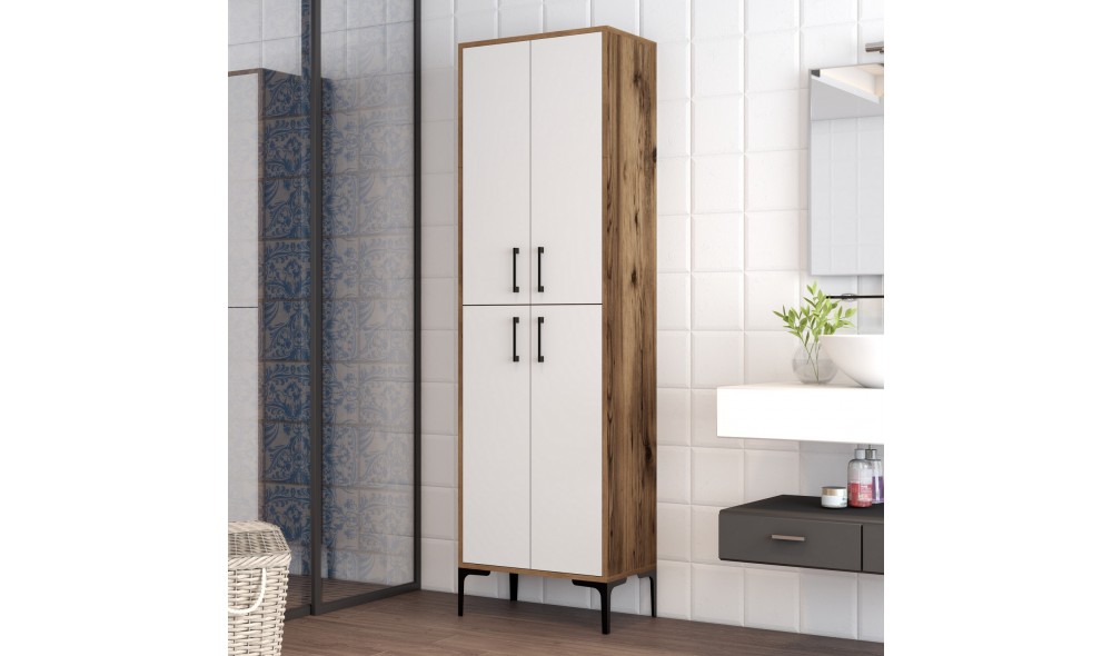 Comoda multifunctional Berlin A - Nuc, Alb 60 x 200 x 35 cm