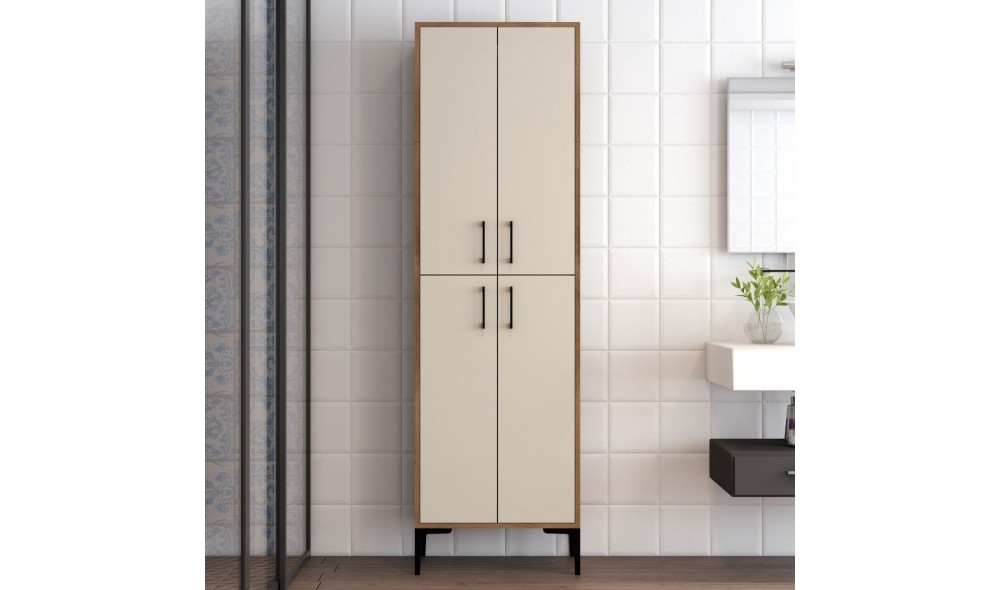 Comoda multifunctional Berlin A - Nuc, Crem 60 x 200 x 35 cm