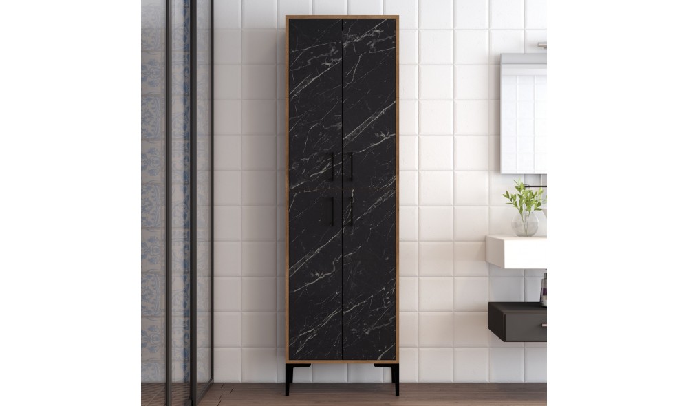 Comoda multifunctional Berlin A - Nuc, Marmura Neagra 60 x 200 x 35 cm