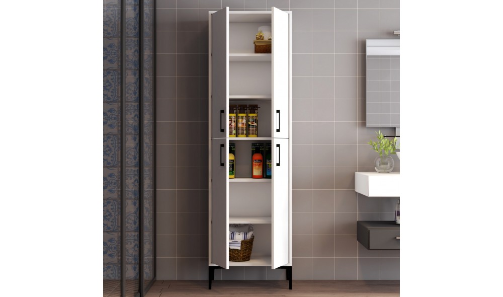 Comoda multifunctional Berlin A - Alb 60 x 200 x 35 cm