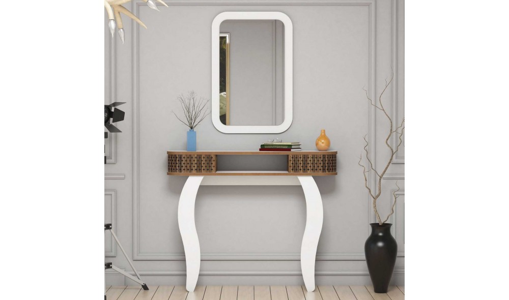 Bufet Damla - Alb 105 x 85 x 30 cm