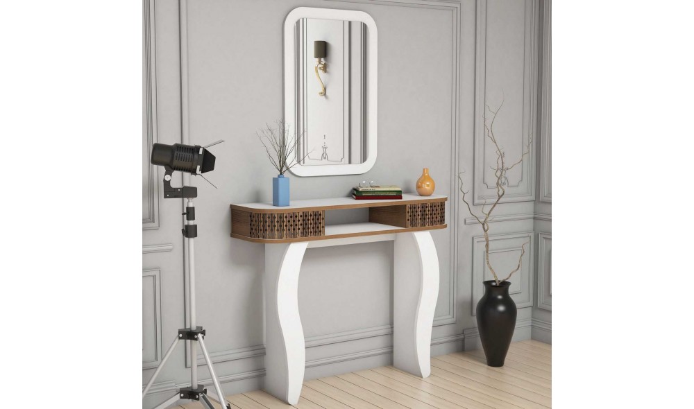 Bufet Damla - Alb 105 x 85 x 30 cm