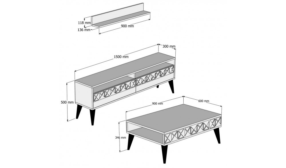 Set Mobila Sufragerie Linie - Nuc