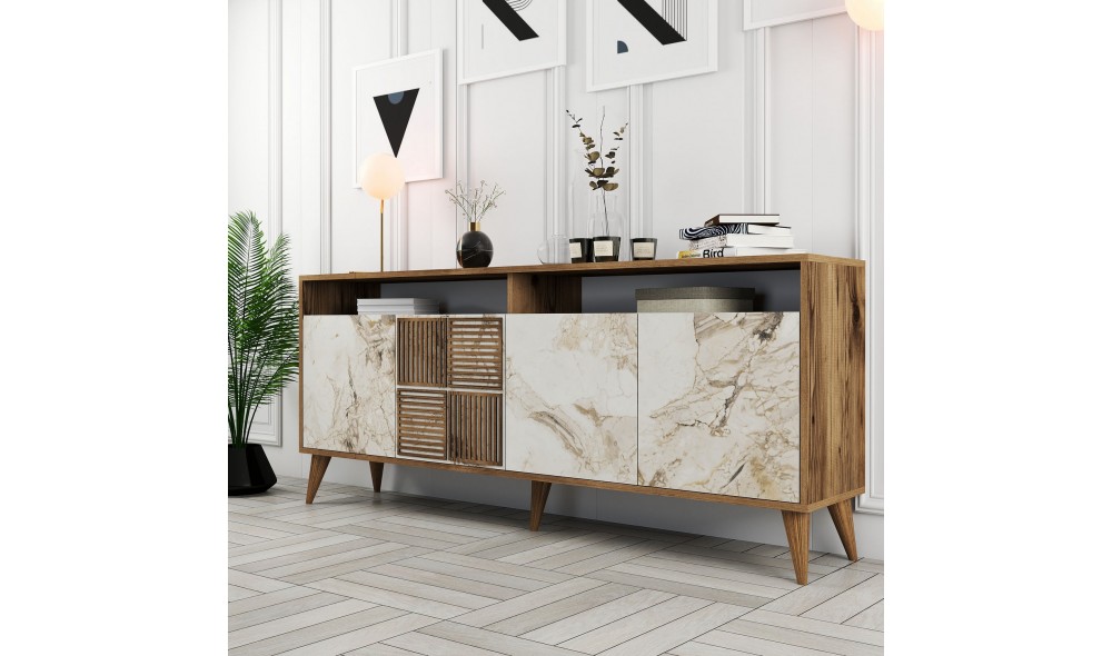 Consola Milano - Nuc, Marmura Alba 180 x 78 x 35 cm