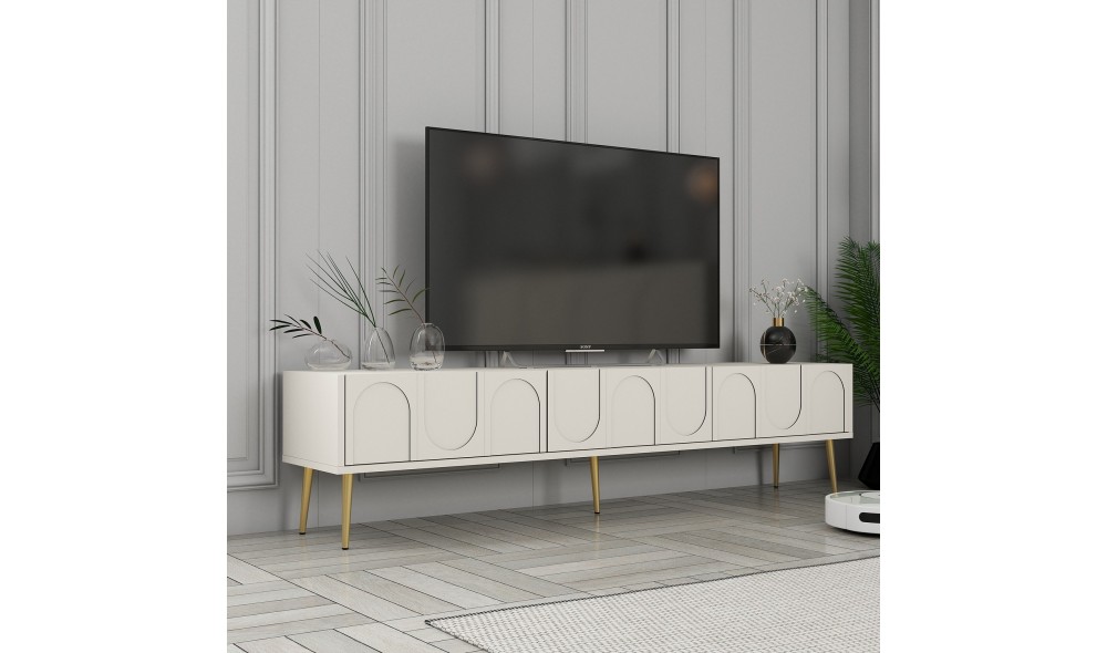 Suport TV, Lyon 43, CremaAur, 180 x 43 x 35 cm