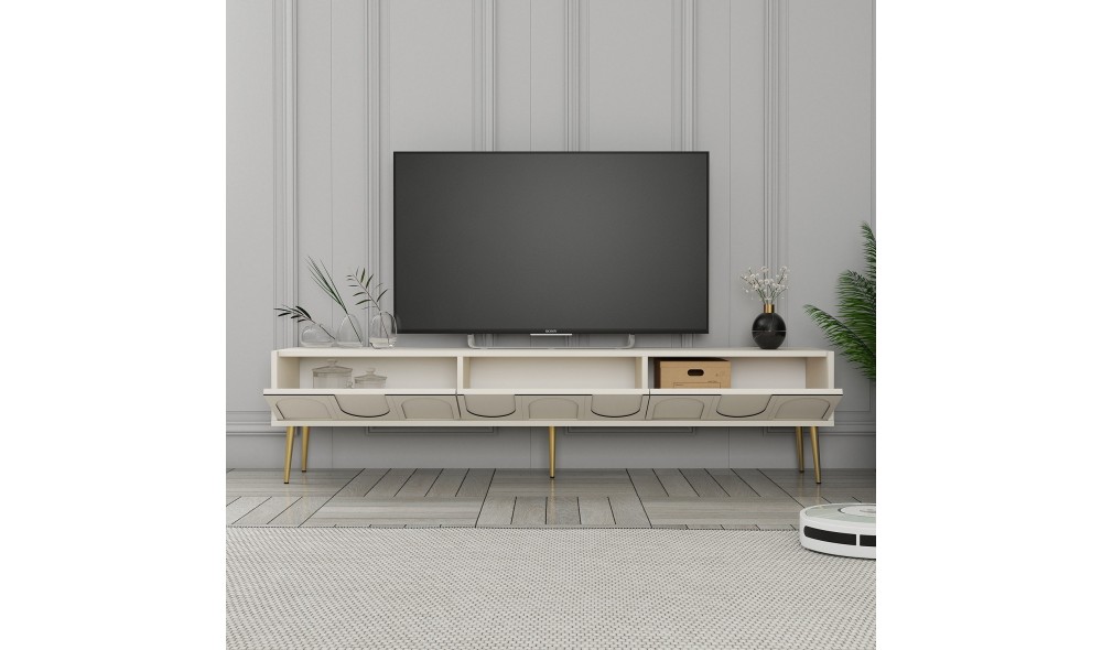 Suport TV, Lyon 43, CremaAur, 180 x 43 x 35 cm