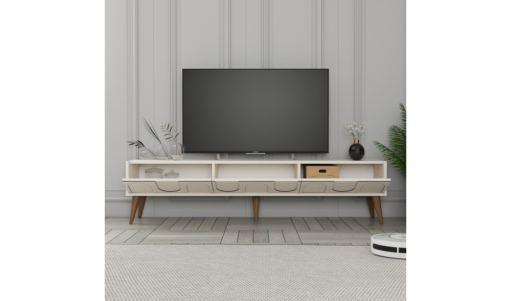 Suport TV, Lyon 44, CremaNuc, 180 x 44 x 35 cm