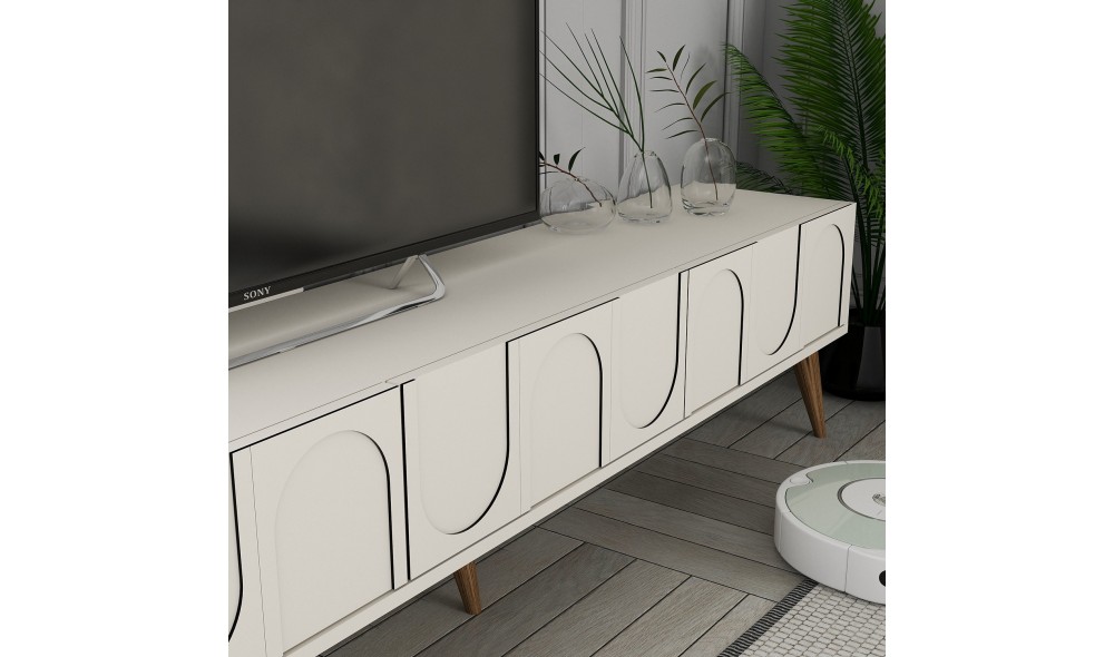 Suport TV, Lyon 44, CremaNuc, 180 x 44 x 35 cm