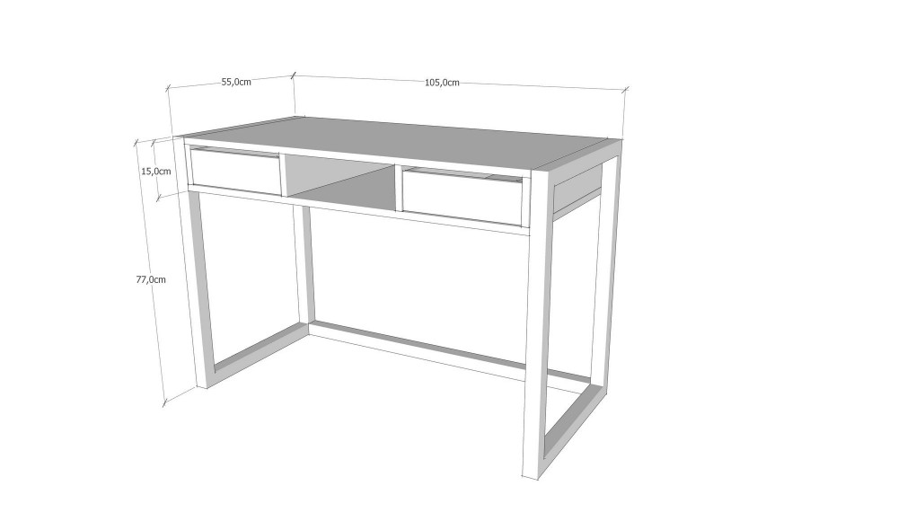 Birou de studiu Ogene 115 x 77 x 55 cm