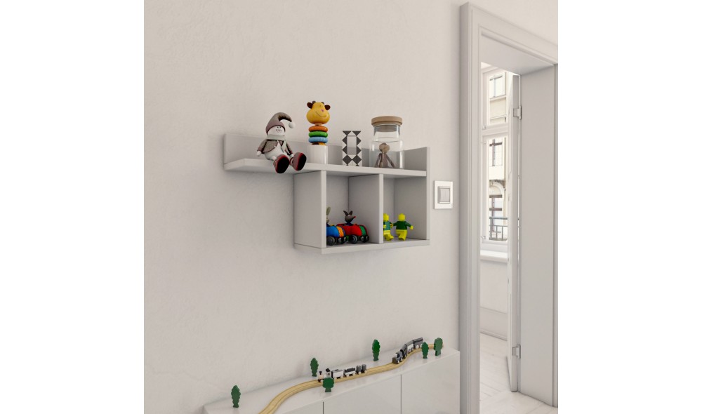 Raft de perete Camera - Alba 72 x 37 x 18 cm