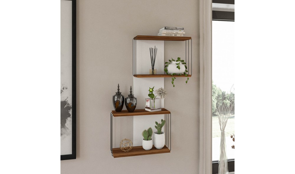 Raft de perete Destan - Pin 65 x 96 x 19 cm