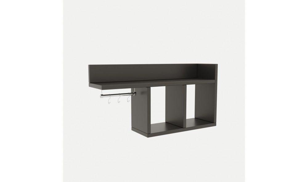Raft de perete Pare - Antracit 72 x 37 x 18 cm