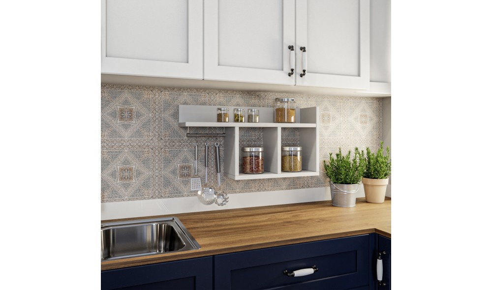 Raft de perete Pare - Alb 72 x 37 x 18 cm