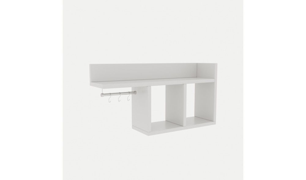 Raft de perete Pare - Alb 72 x 37 x 18 cm