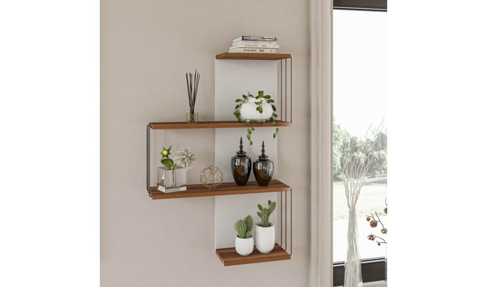 Raft de perete Cambel - Pin 64 x 96 x 19 cm