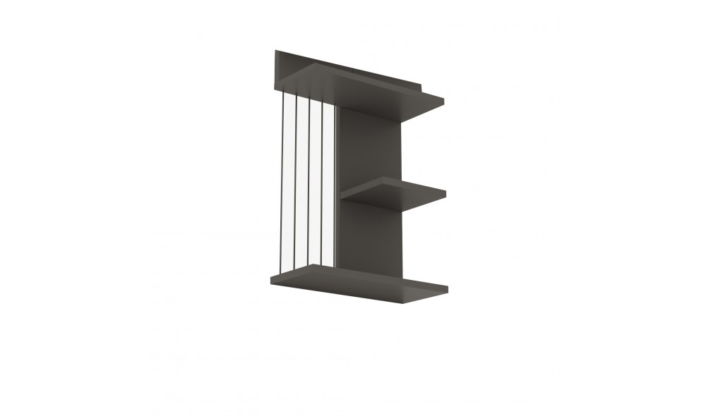 Raft de perete Kinik - Antracit 40 x 60 x 19 cm
