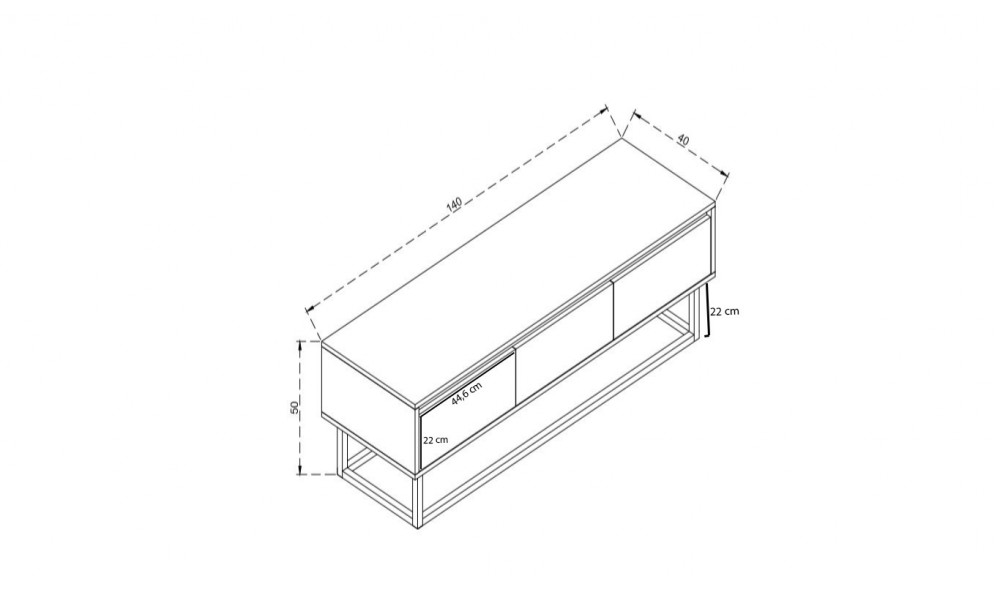 Suport TV Tilsim 140 140 x 50 x 40 cm