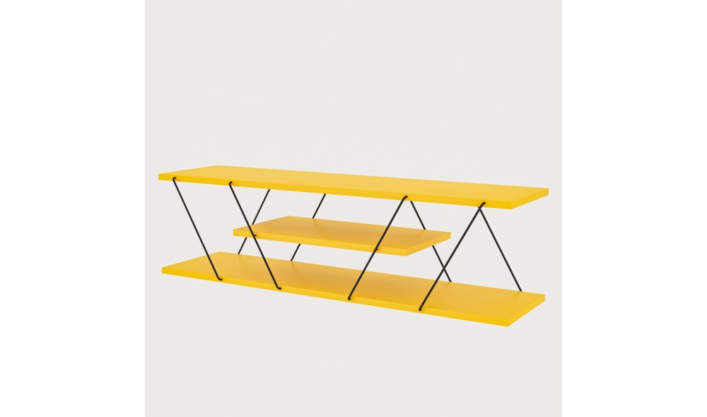 Suport TV Canaz - Galben 120 x 33 x 30 cm