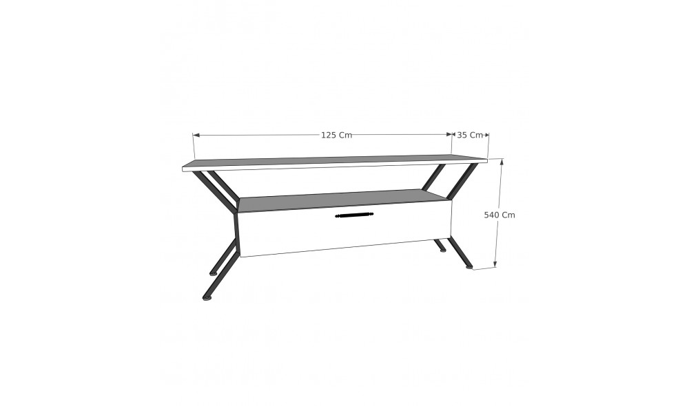 Suport TV Tarz - Pasla 124 x 54 x 35 cm