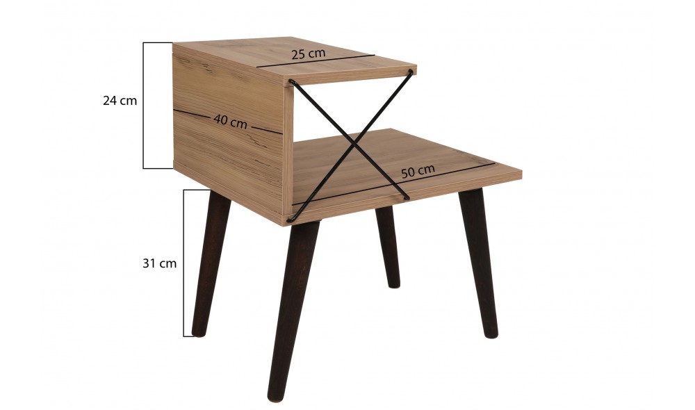 Noptiera Cruce - Pin 50 x 55 x 40 cm