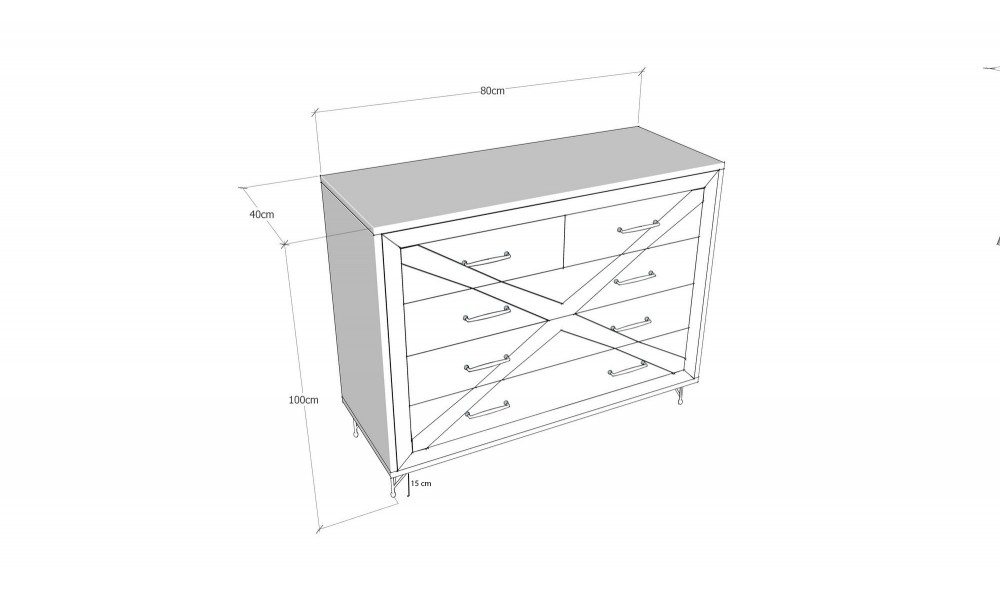 Dulap Confort 80 x 100 x 40 cm