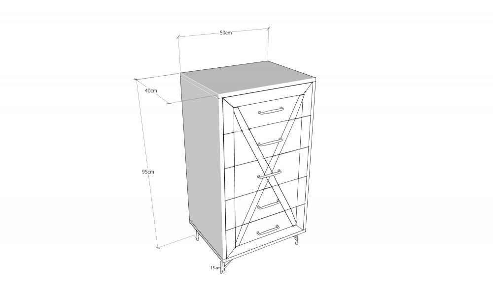 Dulap Planeta 50 x 95 x 40 cm