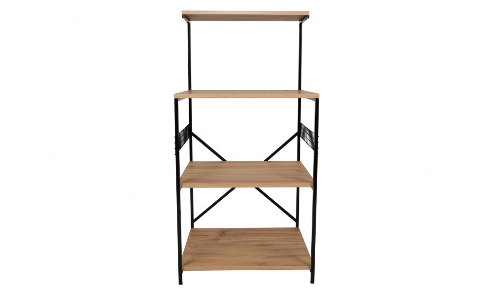 Comoda multifunctional Anemon - Negru, Pin 60 x 124 x 45 cm