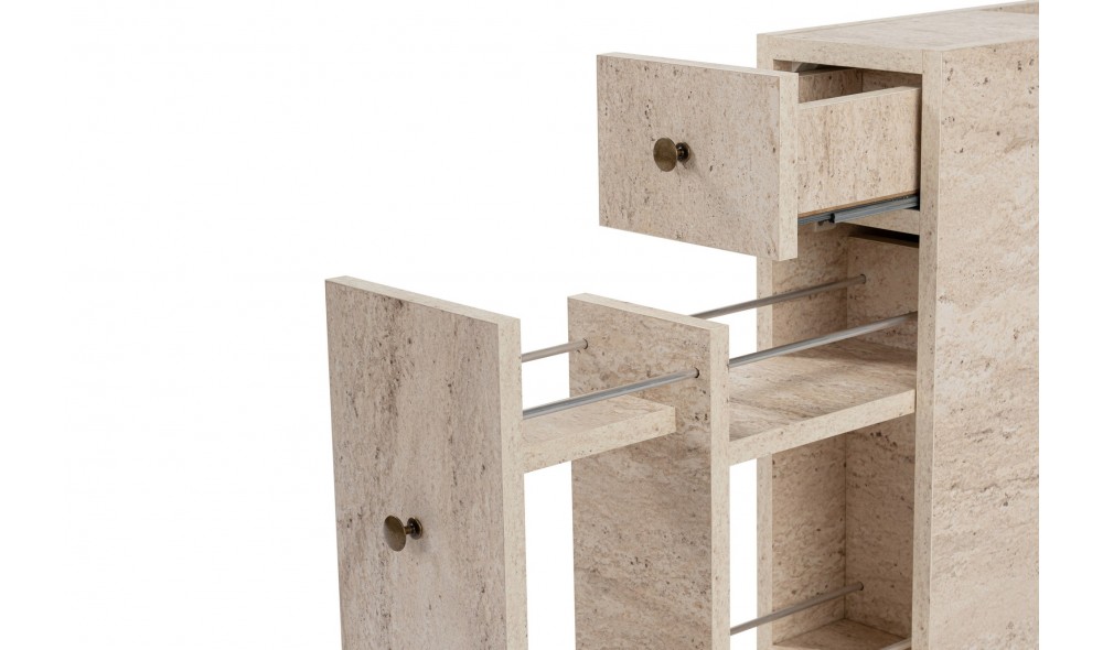 Dulap de baie, Calencia, Travertin, 20 x 55 x 60 cm