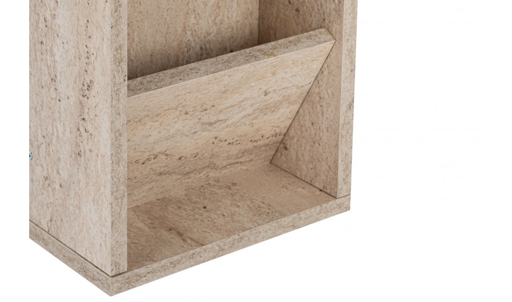 Masa laterala, Filinta, Travertin, 30 x 63 x 40 cm