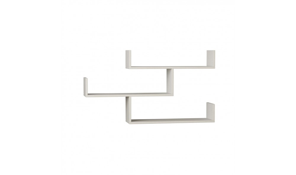 Raft de perete Tibet - Alb 119 x 66 x 23 cm